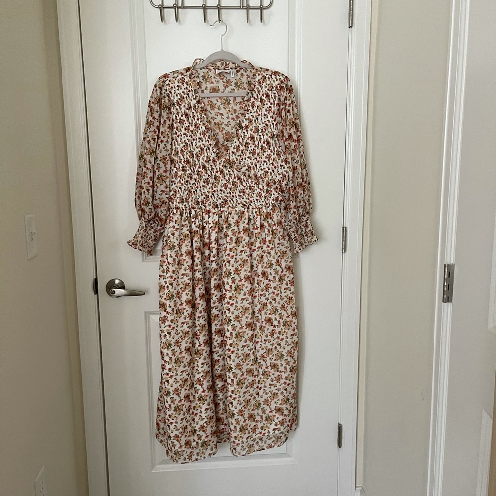 Floral midi dress